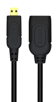 Micro-HDMI till HDMI-adapter, Exibel