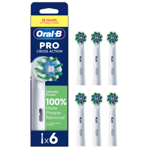 Oral-B Pro Cross Action borsthuvud, vit