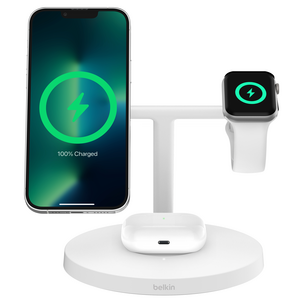 Belkin BoostCharge Pro trådlös laddare 3-i-1 Qi2, 15 W