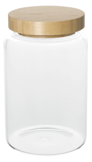 Glasburk med trälock