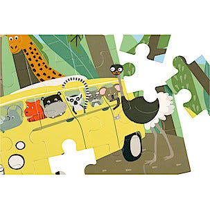 Pussel 3-pack djurmotiv 