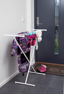 Hopfällbar golvtorkställning, vit