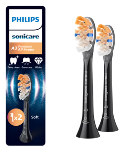 Philips Sonicare A3 Premium All-in-One tannbørstehode, 2-pakning