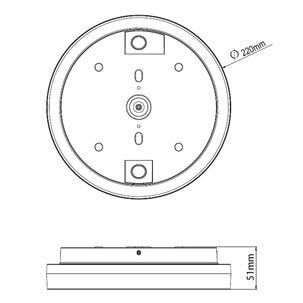 Designlight Plafondy Opal plafond med sensor IP54