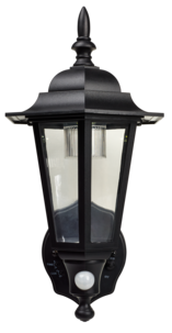 Väggbelysning solcell med rörelsevakt