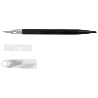 Creativ Company skalpell med 6 blad og plasthåndtak 13 cm