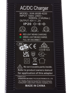 Lader til elsparkesykkel 36 V (42 V/2 A) Xiaomi, Ninebot, E-Way mfl.