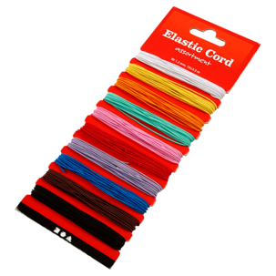 Creativ Company elastisk snor 1 mm 3,5 m, 10 farger