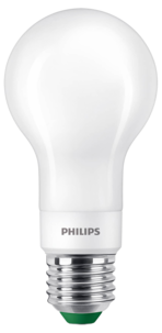 Dimbar varmvit LED-lampa E27 A60 4 W, Philips Ultra Efficient