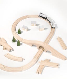 Togsett i tre, startsett, fra 3 år