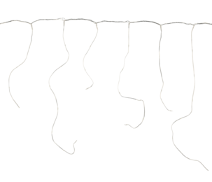 Mini LED Jääpuikkovalosarja, kylmä valkoinen, jatkosarja, 2,5 m