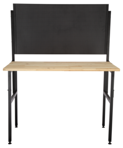 Arbetsbänk och verktygstavla