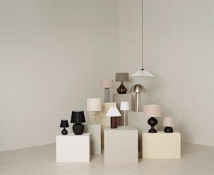 Northlight Julie bordlampe i hamret metall, 51 cm