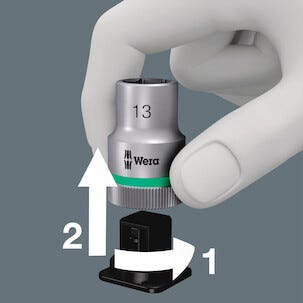 Hylsnyckelsats Wera Zyklop 3/8