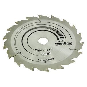 Hårdmetallklinga Bosch 18T 130 x 2,2 x 16 mm