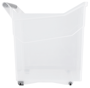 Oppbevaringsboks med håndtak og hjul