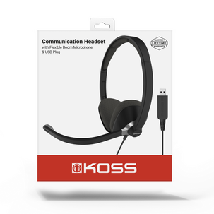 KOSS headset med mikrofon CS300 on ear, USB