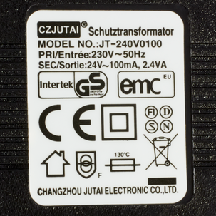 Transformator 24 V/100 mA