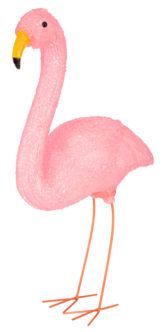 Solcellsbelysning flamingo