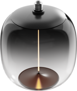 Smokey LED-lampa E27, magnetiskt filament, 25 cm