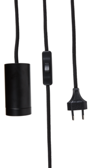 Northlight lampeholder med tekstilledning 