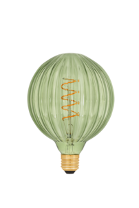 Olivgrön globlampa E27 dimbar LED