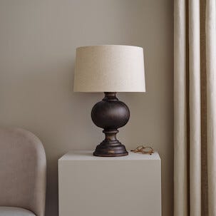 Northlight Otilia bordslampa trä, 45 cm