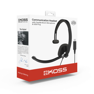 Koss headset med mikrofon CS295 mono on ear, USB