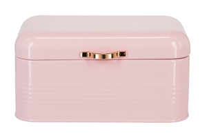 Brödbox liten, rosa/guld