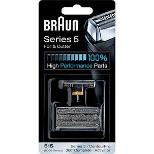 Reservfolie och skärhuvud till Brauns rakapparater, 51S