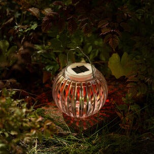 Solcellslykta med RGB och vitt ljus Northlight, 15 cm