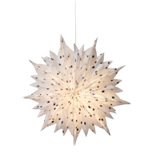 Prickig adventsstjärna i papper 50 cm, Northlight