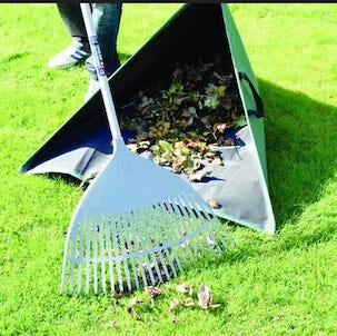 Kolmikulmainen lehtisäkki, kahvat, kokoontaitettava, 84 x 130 cm