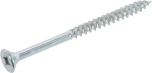 Träskruv försänkt, delgängad PZ