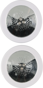 Lysande glasunderlägg LED RGB, batteridrivet, 2-pack