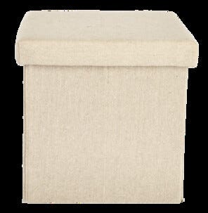 Sittepuff med oppbevaring, natur