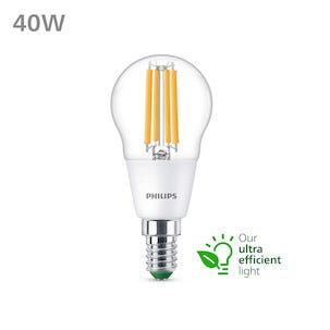 Varmvit LED-lampa E14 P45 2,3 W, Philips Ultra Efficient