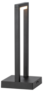 Northlight laddningsbar bordslampa USB, svart