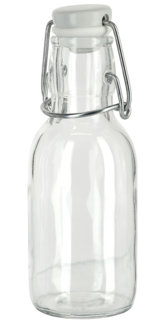 Lasipullo, jossa patenttikorkki