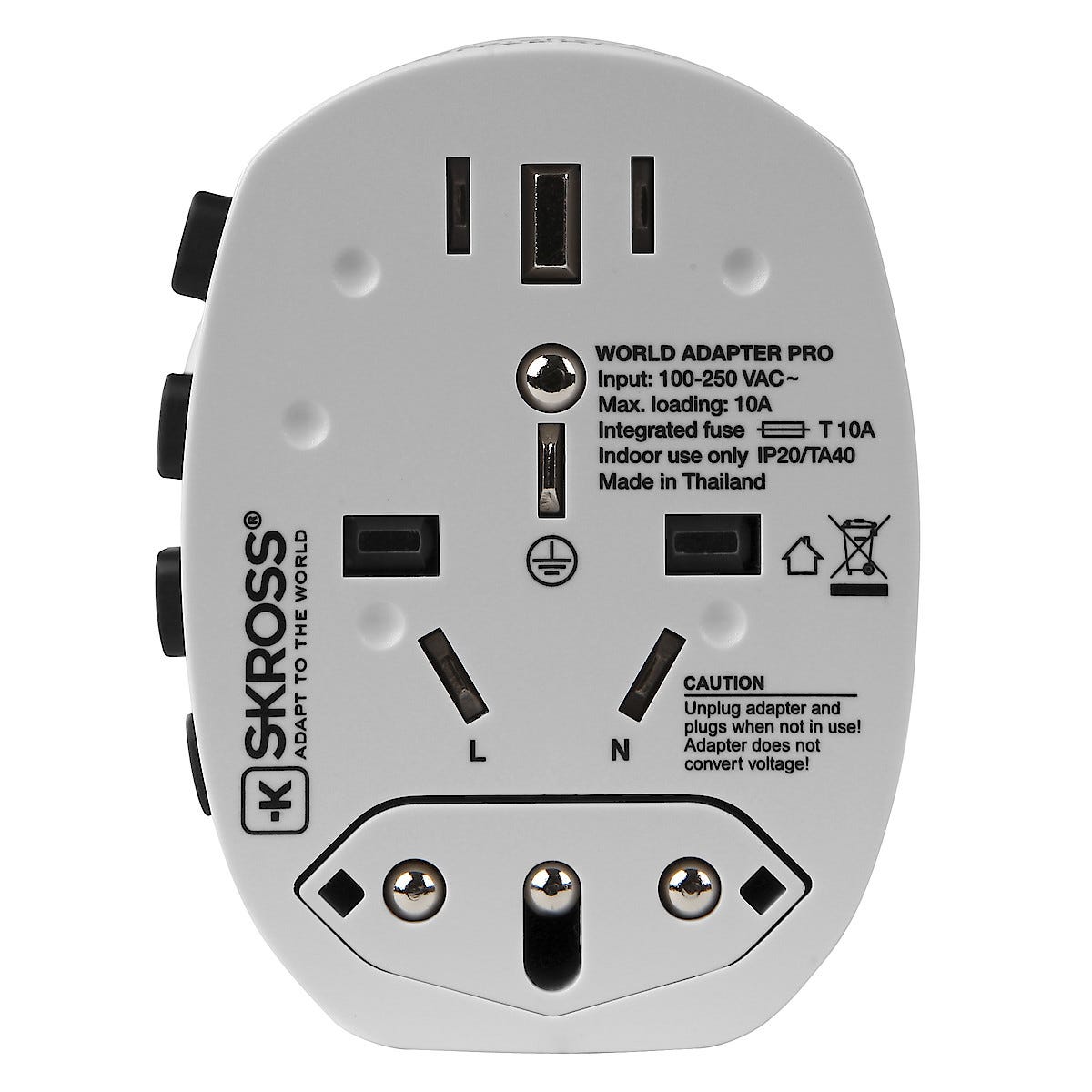 Reseadapter SKROSS World Adapter Pro Clas Ohlson