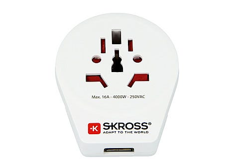 Reseadapter SKROSS World to Europe USB