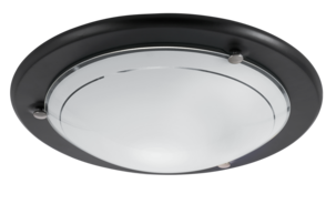 Takplafond med opalvit glaskupa, 31 cm