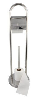 Toalettpappershållare golvstående, rostfritt stål