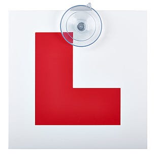 Øvelseskjøringsskilt 