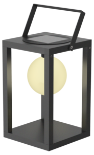 Solcellelykt metall, mørk grå, Northlight