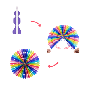 Dekoration till barnkalas och temafester, Regnbåge