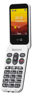 Doro Leva L31 sammenleggbar telefon med tydelig ytre skjerm