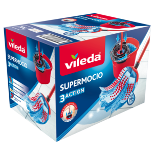 Vileda Supermocio 3Action mopp och hink med urvridare