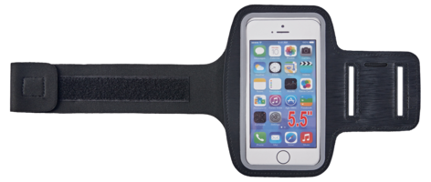 Anmiki sportsarmbånd for iPhone mini og SE, svart