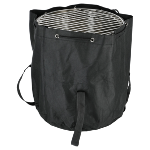 Portabel eldstad med grillgaller, utomhus, 38 x 44 cm